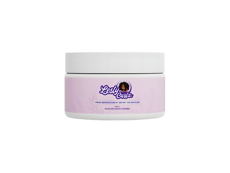 Crème Définissante Lesly Curlz — Huile de Coco & Jojoba